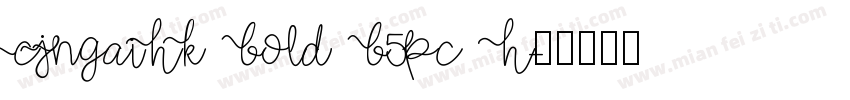 CJNgaiHK Bold B5pc H字体转换
